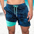 Men's Printed Swim Shorts – Adjustable Drawstring and Relaxed Fit