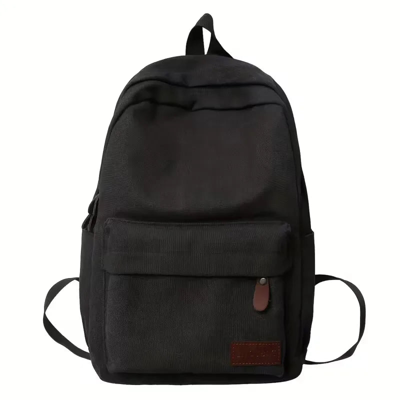 Men's Canvas Backpack – Front Pocket and Adjustable Straps