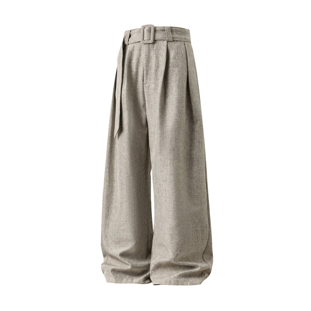 Men's wide-leg tailored trousers in viscose blend – Fluid drape