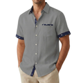 Men's Short Sleeve Shirt – Contrasting Printed Details