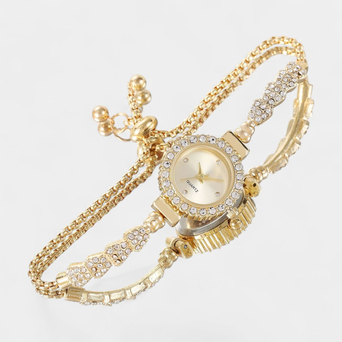 Women's Quartz Watch – Adjustable Chain Bracelet
