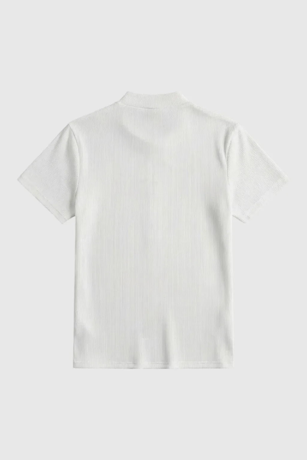Men's Fitted Stretch T-Shirt – Slim Fit Ribbed Neck