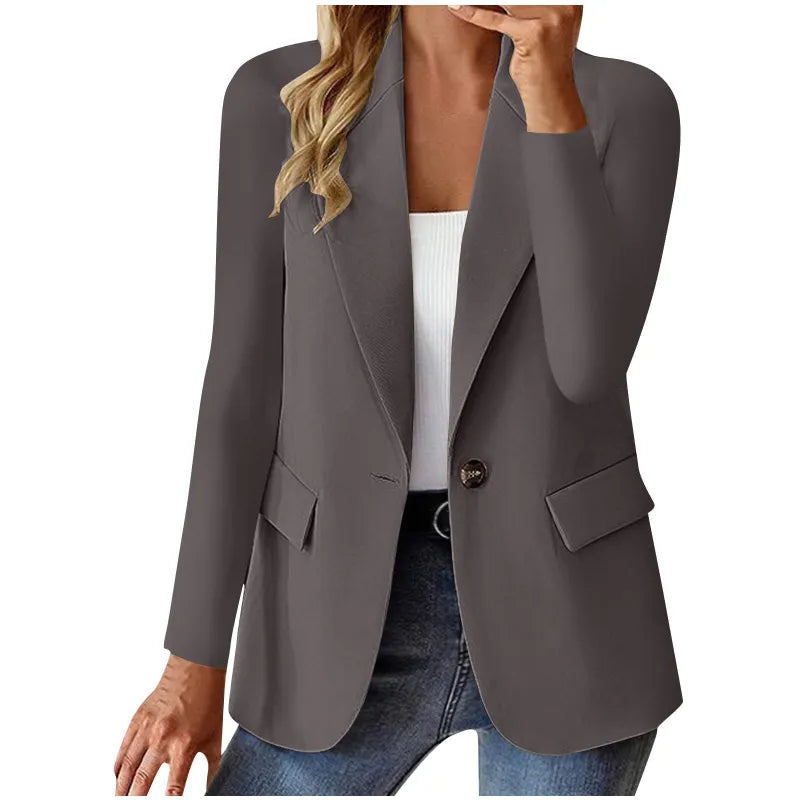 Women's Cardigan Jacket with Long Sleeves – Modern Fluid Cut