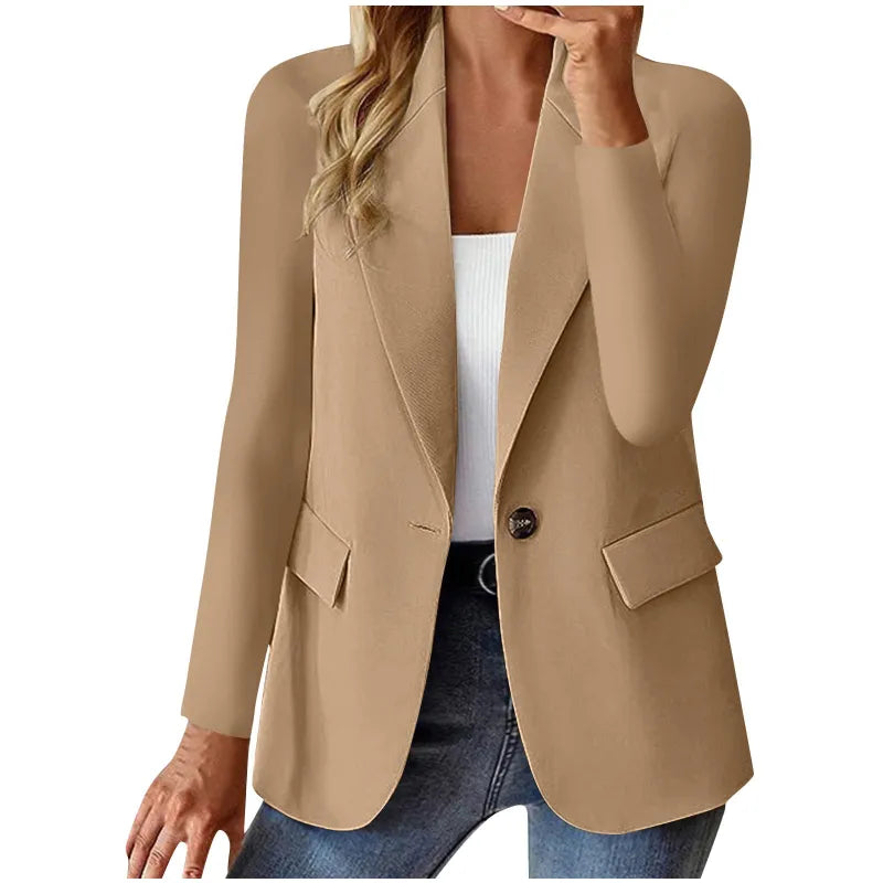 Women's Cardigan Jacket with Long Sleeves – Modern Fluid Cut