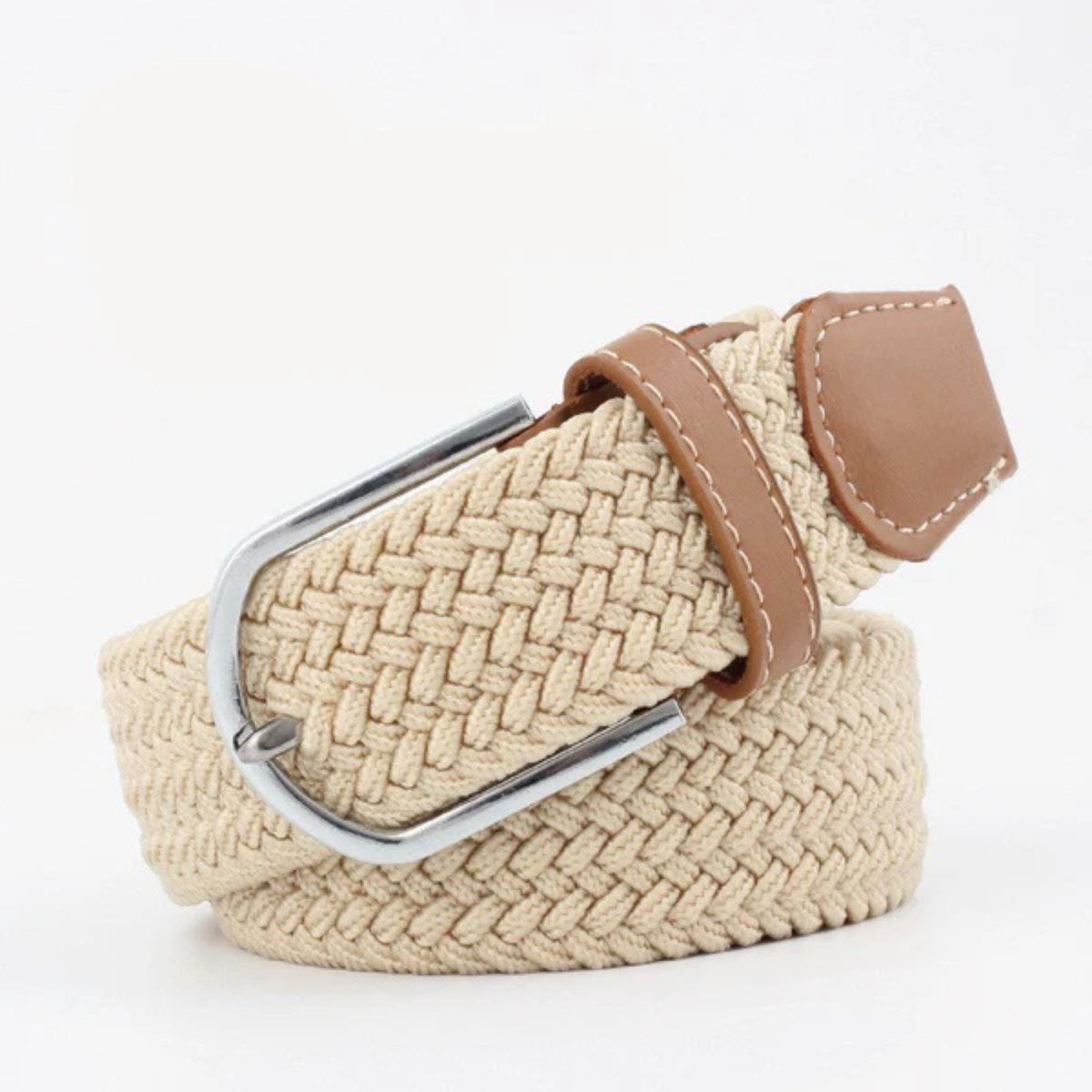 Stretch Braided Belt – Adjustable Alloy Buckle