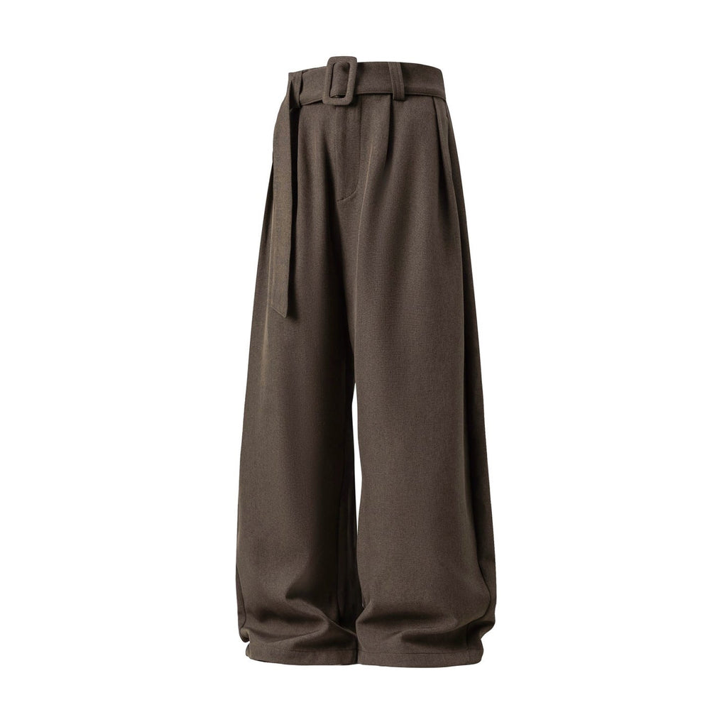 Men's wide-leg tailored trousers in viscose blend – Fluid drape