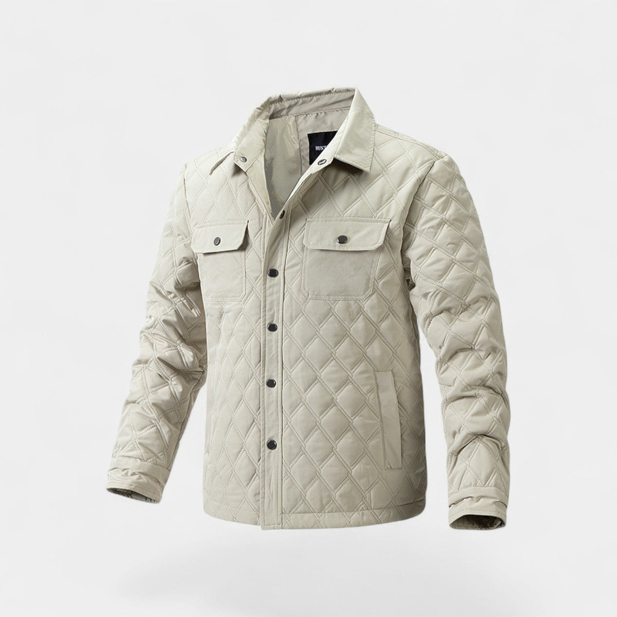 Men's Cotton Quilted Jacket – Classic Tailored Outerwear