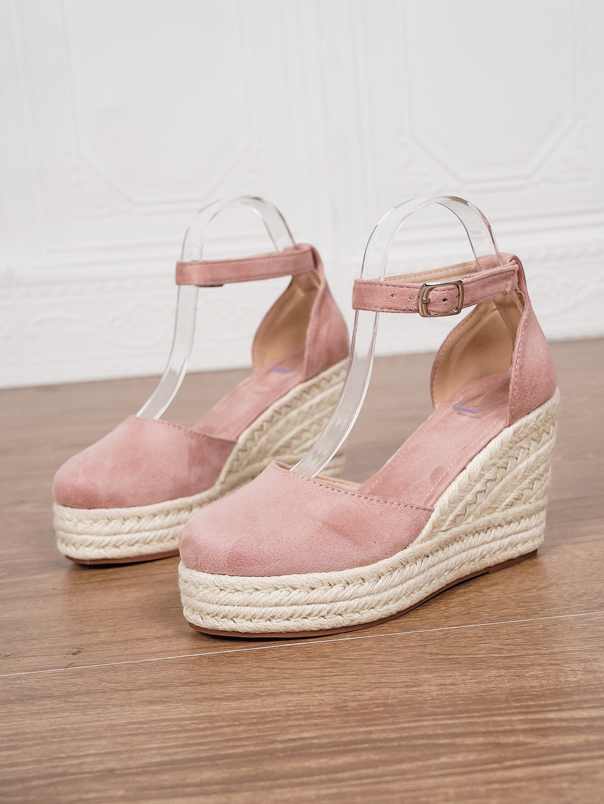 Women's Platform Suede Sandals – Ankle strap