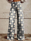 Women's Lightweight Wide-Leg Trousers – High Waist Fluid Fit