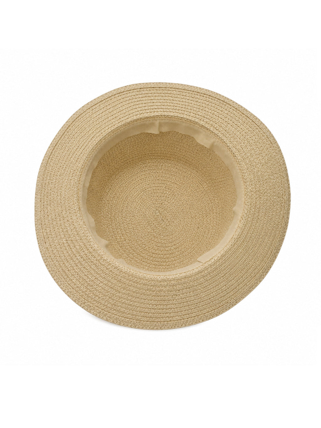 Women's Straw Boater Hat – Elegant Classic Ribbon