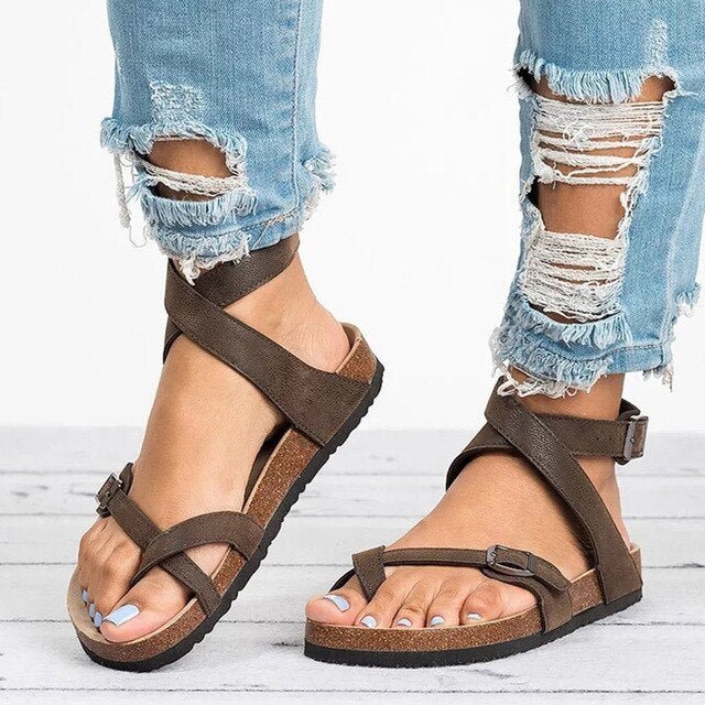 Adjustable Women's Comfort Sandals – Arch Support Sole