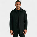 Men’s wool coat with lapel collar – structured tailored fit
