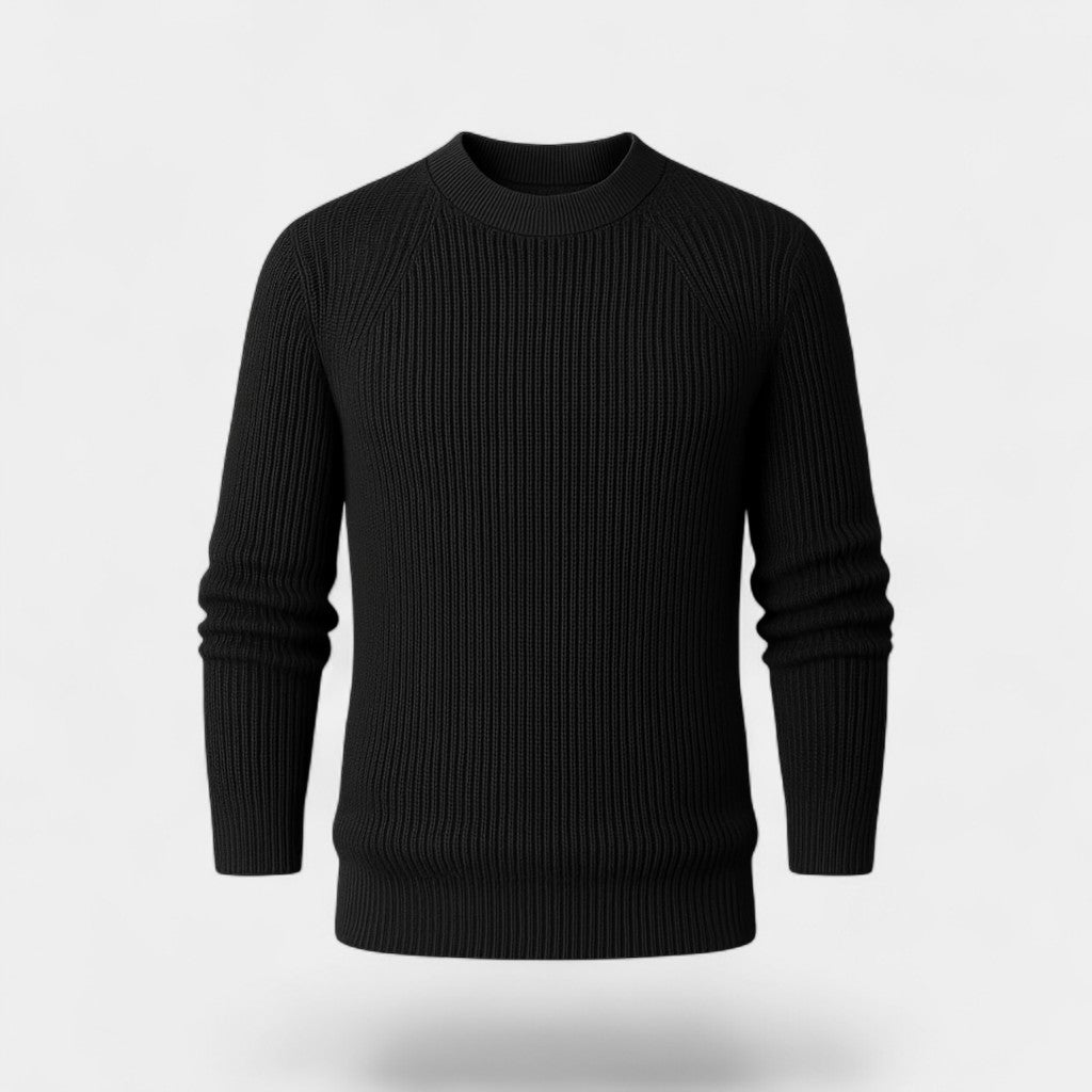 Men's Oversized Sweater – Thick Ribbed Knit