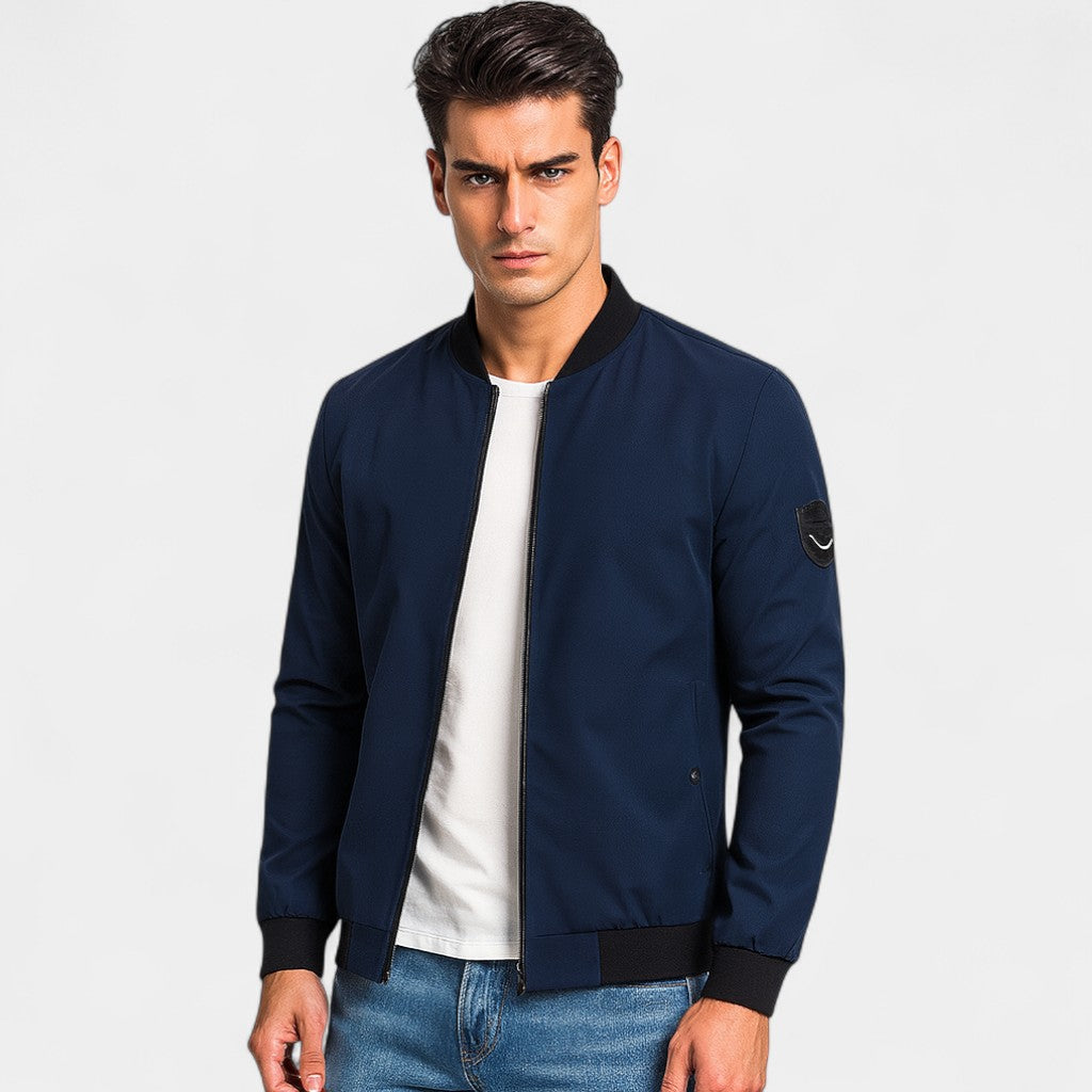 Men's Slim Fit Korean Style Jacket – Solid Minimalist Color