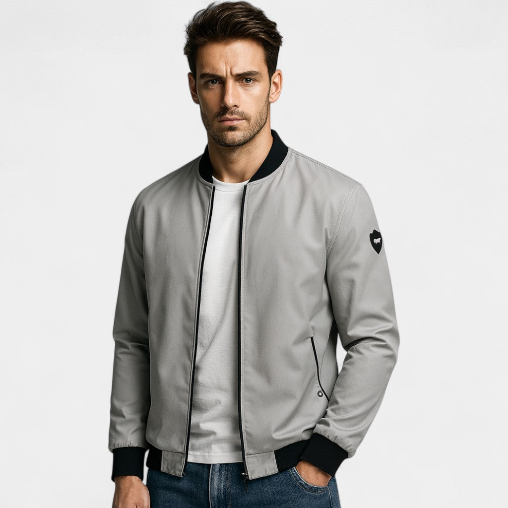 Men's Slim Fit Korean Style Jacket – Solid Minimalist Color