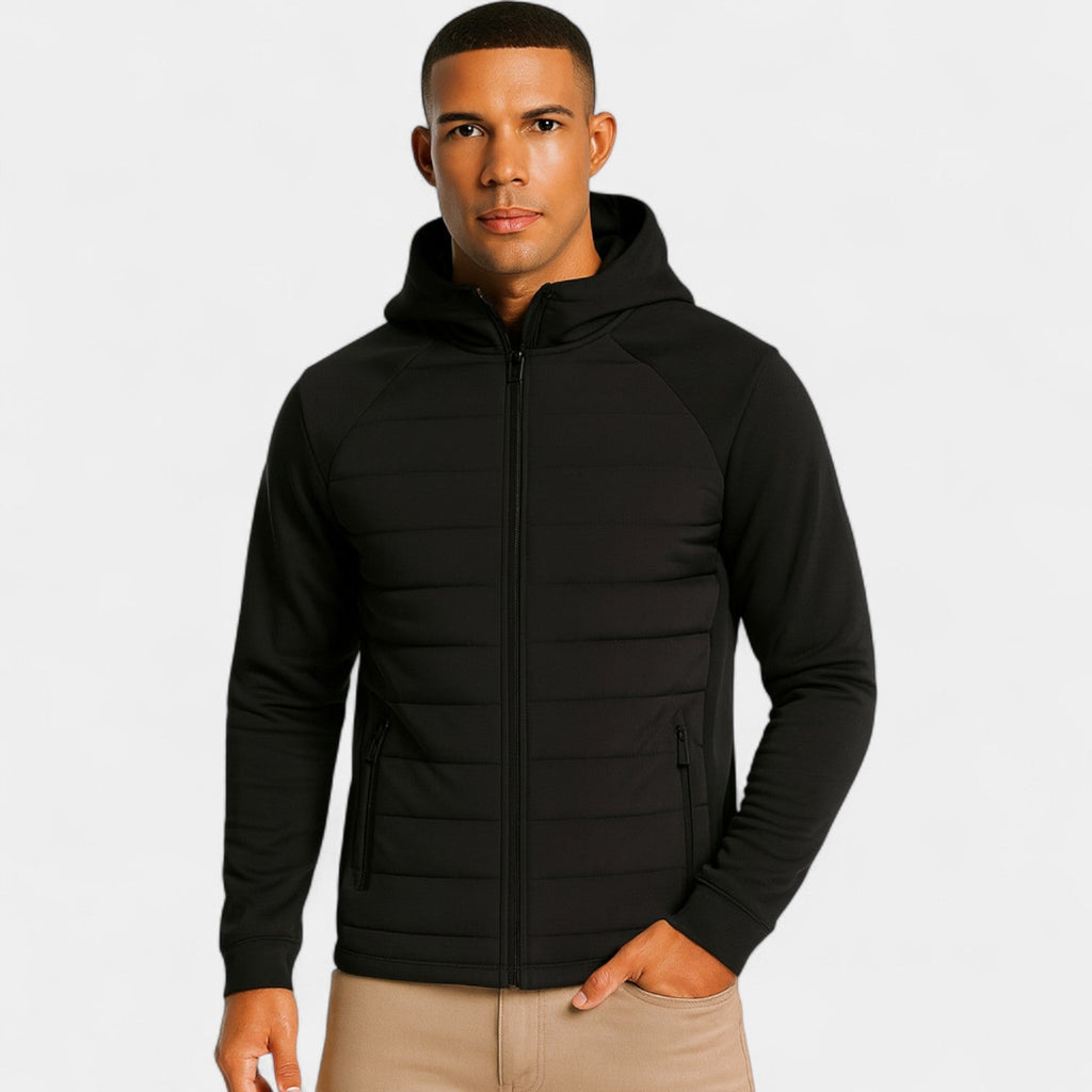 Men's Hooded Softshell Puffer – Korean Style