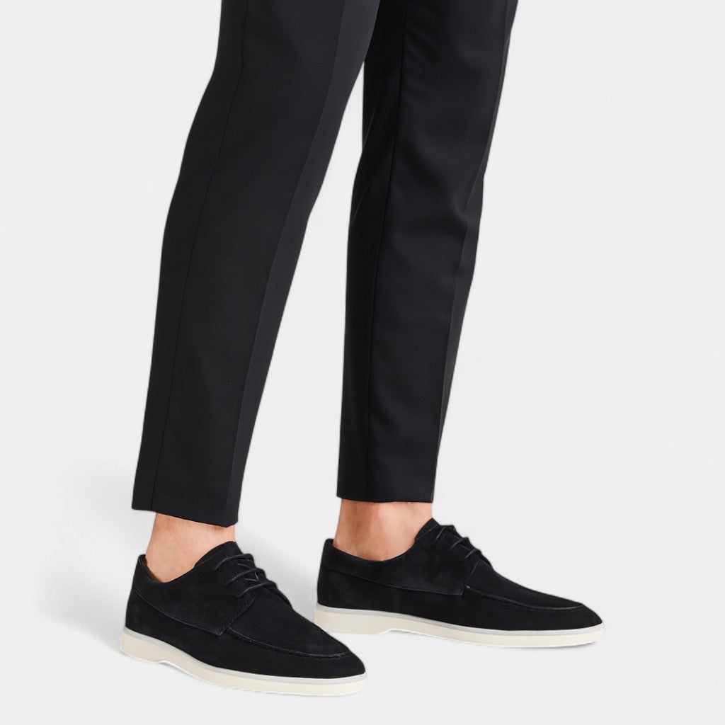 Men's Suede Lace-Up Loafers – Everyday Casual Style