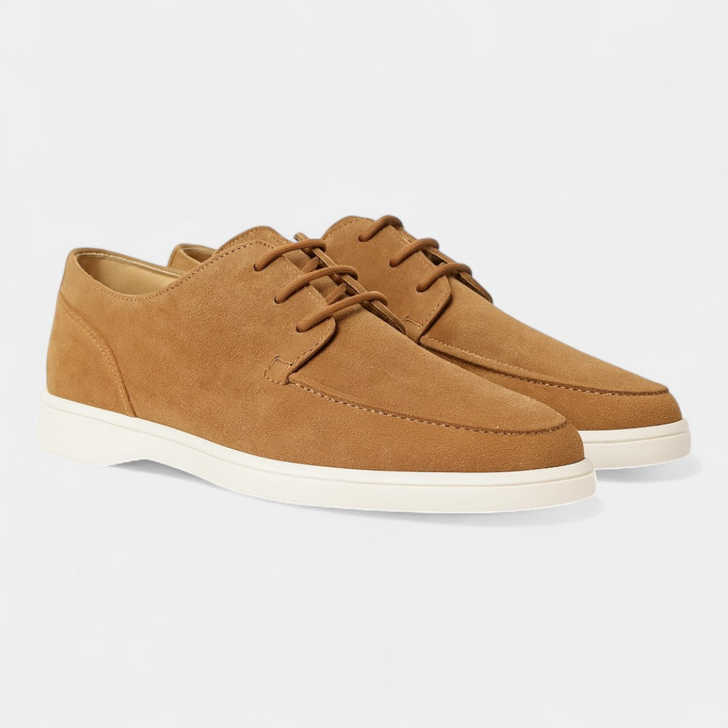 Men's Suede Lace-Up Loafers – Everyday Casual Style