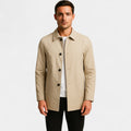Men's mid-length trench coat – lightweight formal coat