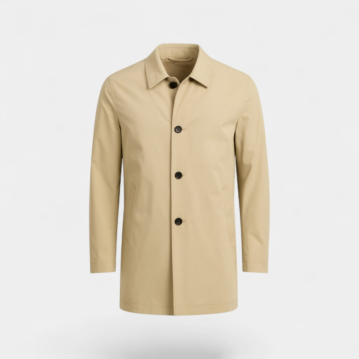 Men's mid-length trench coat – lightweight formal coat