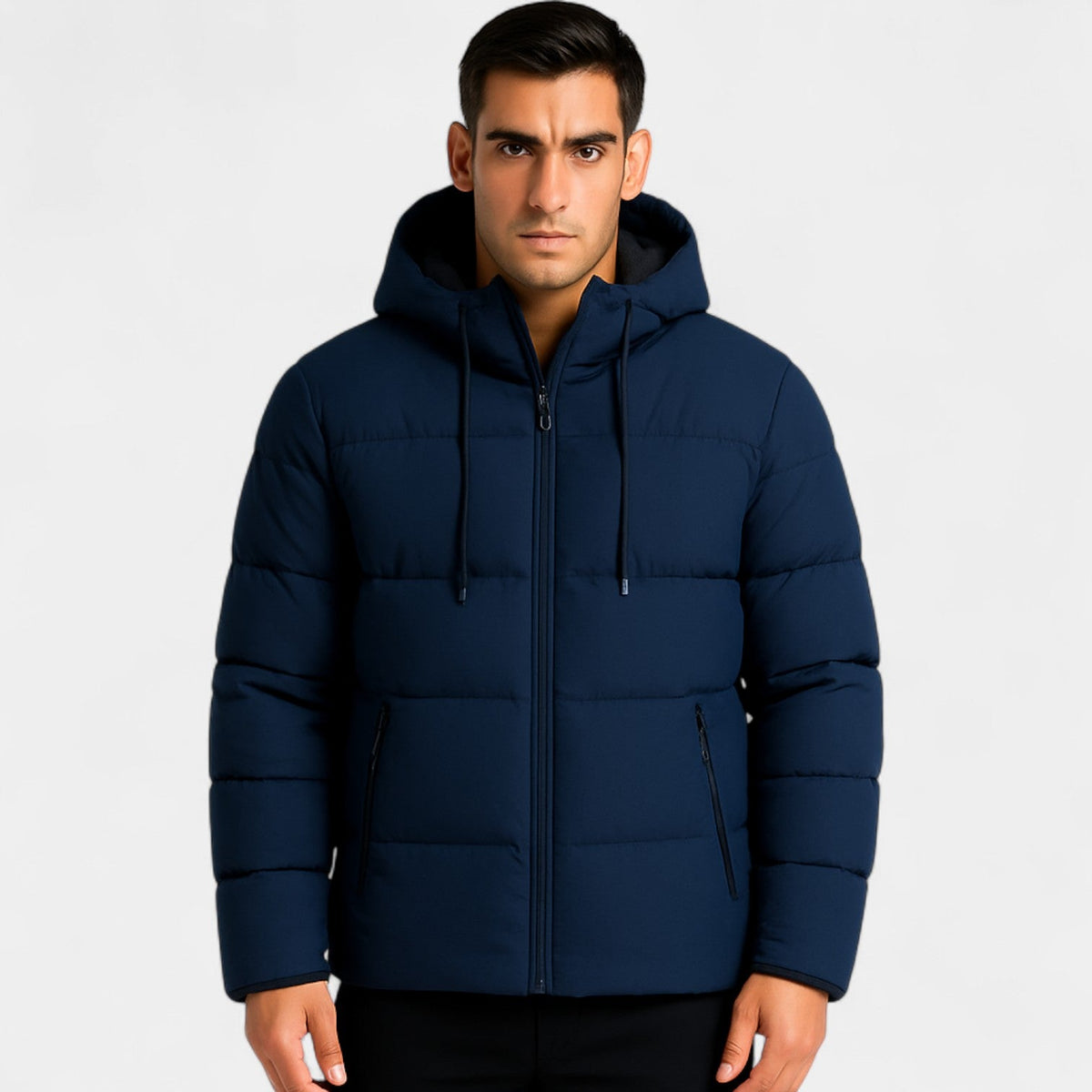 Men's Feather Hooded Puffer – Thick Warm Casual