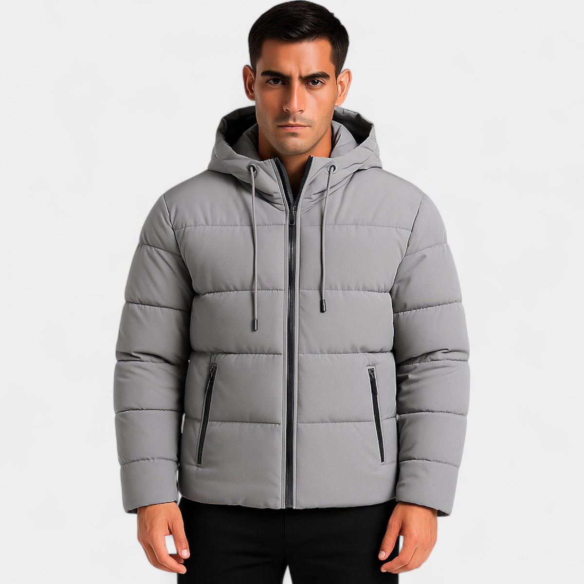 Men's Feather Hooded Puffer – Thick Warm Casual