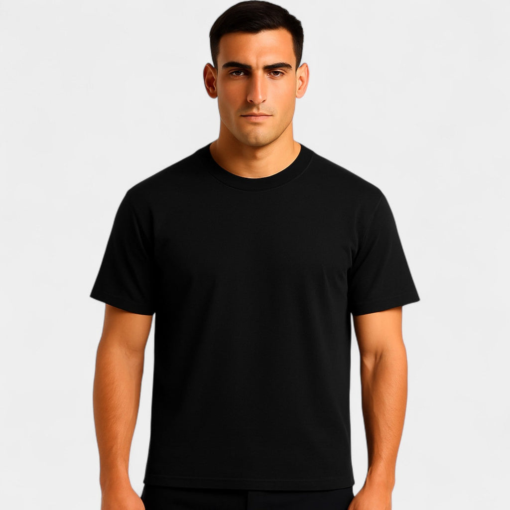 Men's cotton slim fit T-shirt – minimalist essential
