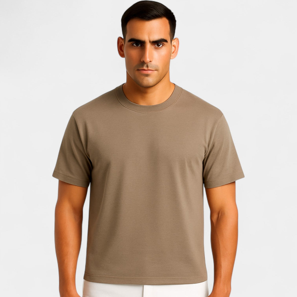 Men's cotton slim fit T-shirt – minimalist essential