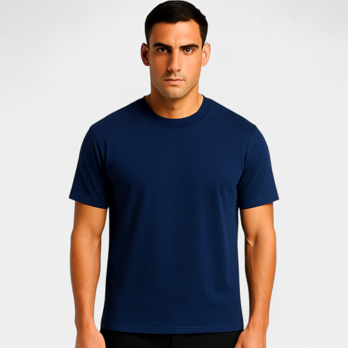 Men's cotton slim fit T-shirt – minimalist essential