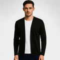 Men's cotton cardigan – basic slim casual fit