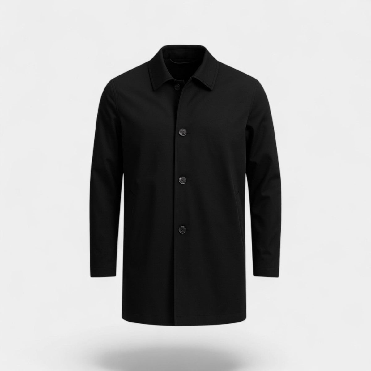 Men's mid-length trench coat – lightweight formal coat