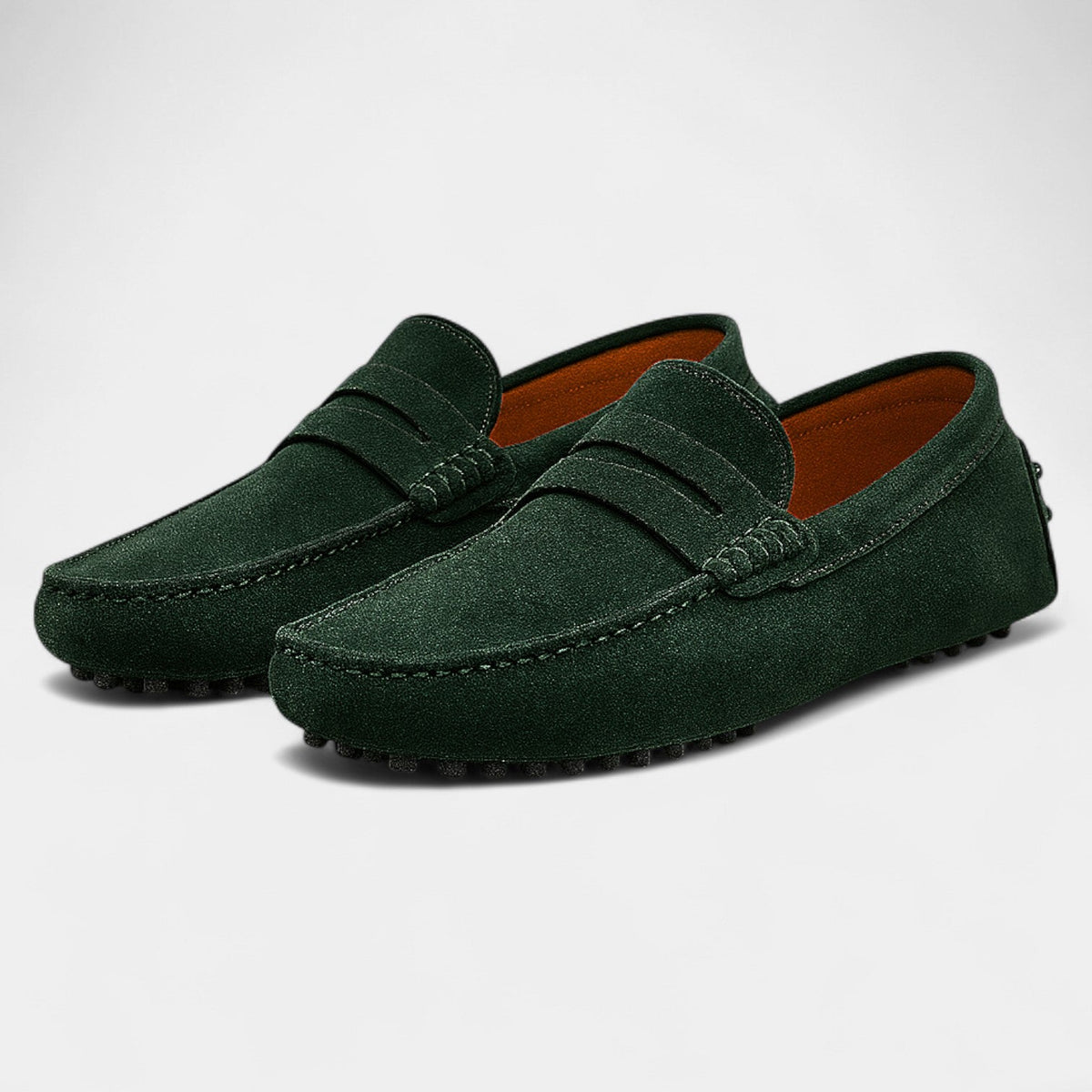 Men's Suede Leather Loafers - Casual Slip-On Loafers