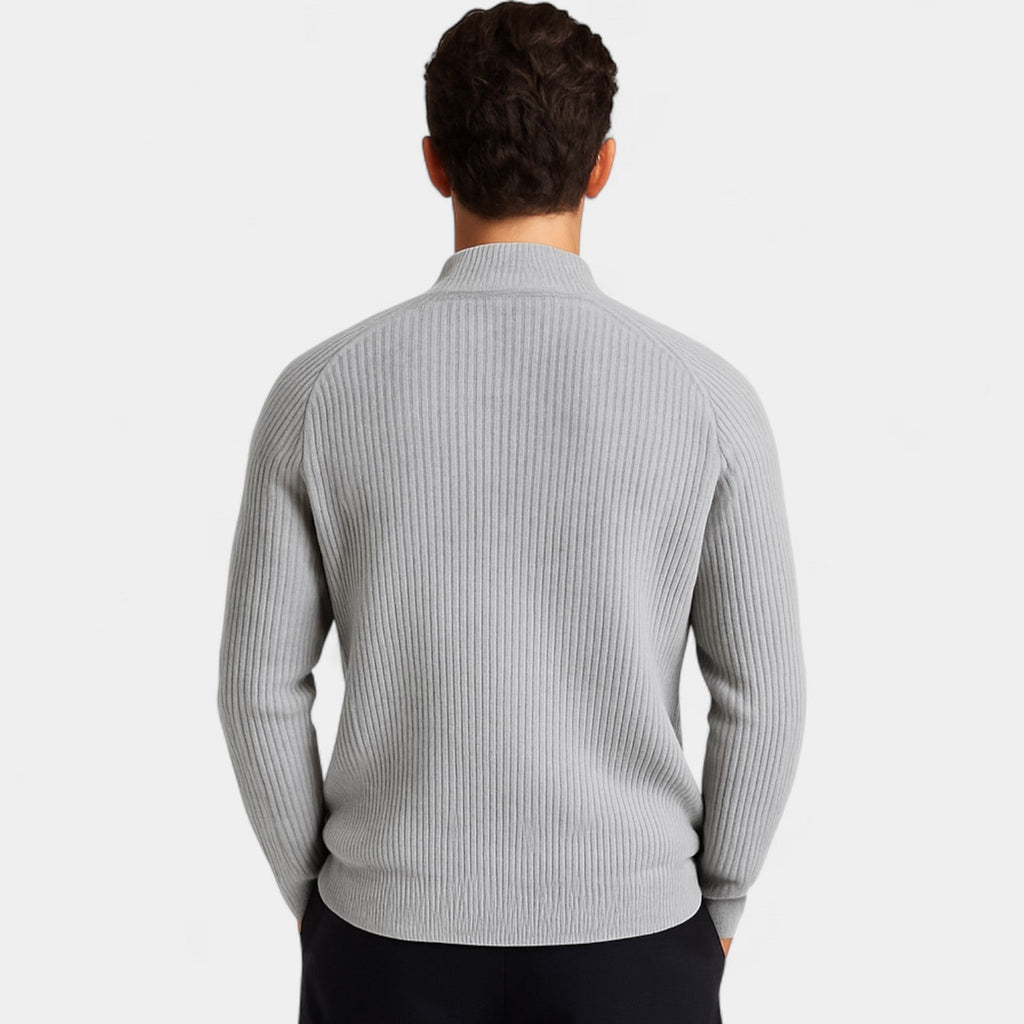 Men's Pure Cashmere Cardigan – Thick Knit, Casual Style