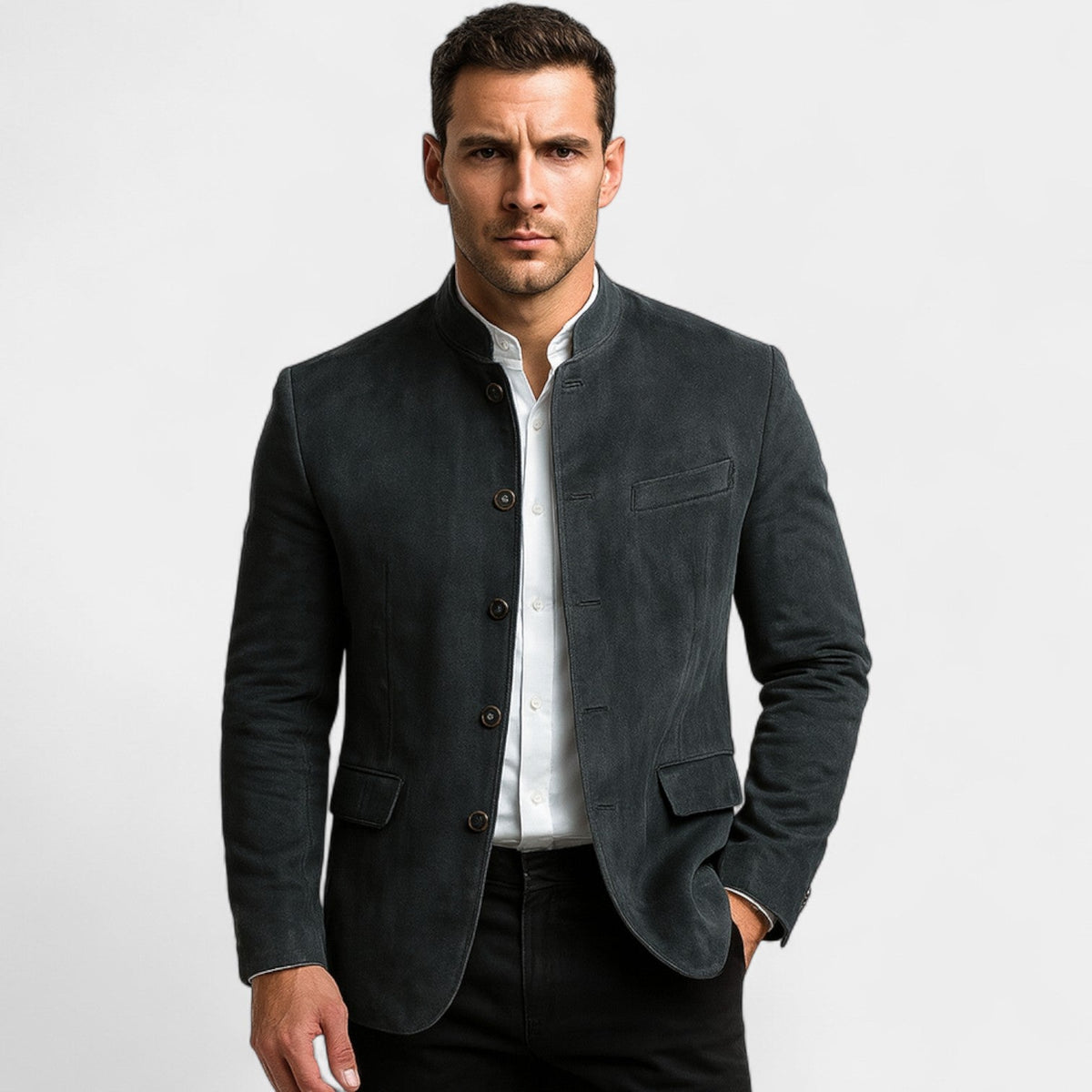 Men's Corduroy Suede-Effect Blazer – Casual Look