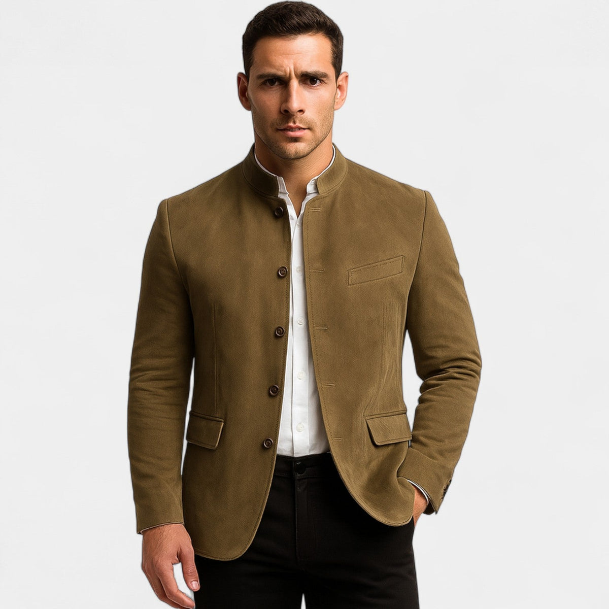 Men's Corduroy Suede-Effect Blazer – Casual Look