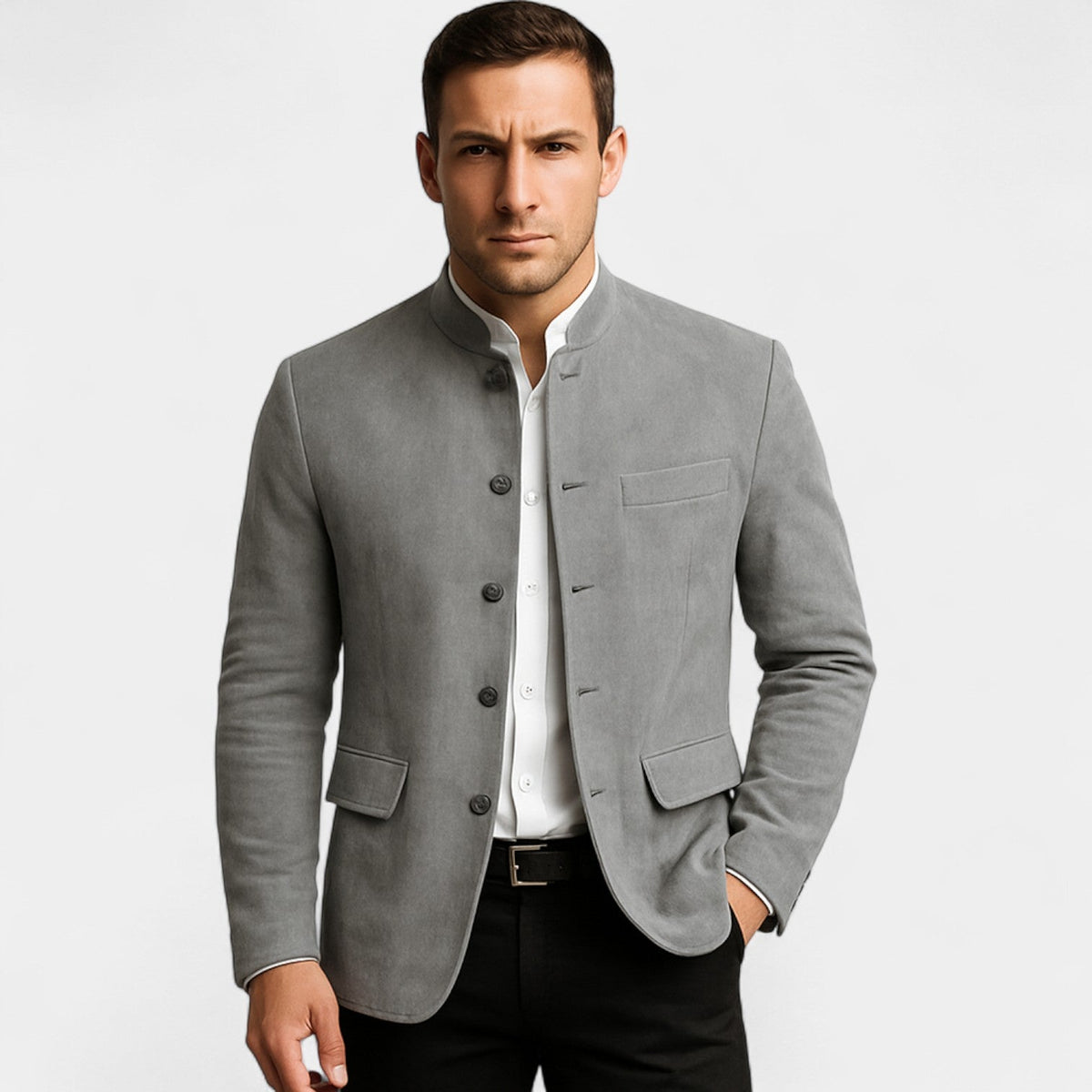 Men's Corduroy Suede-Effect Blazer – Casual Look