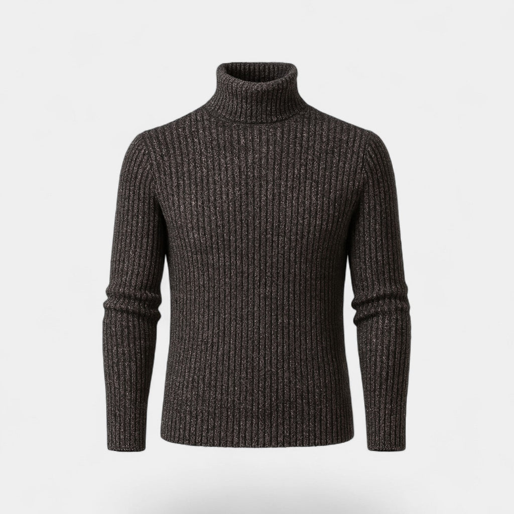 Men's Technical Wool Blend Turtleneck – Slim Refined Fit