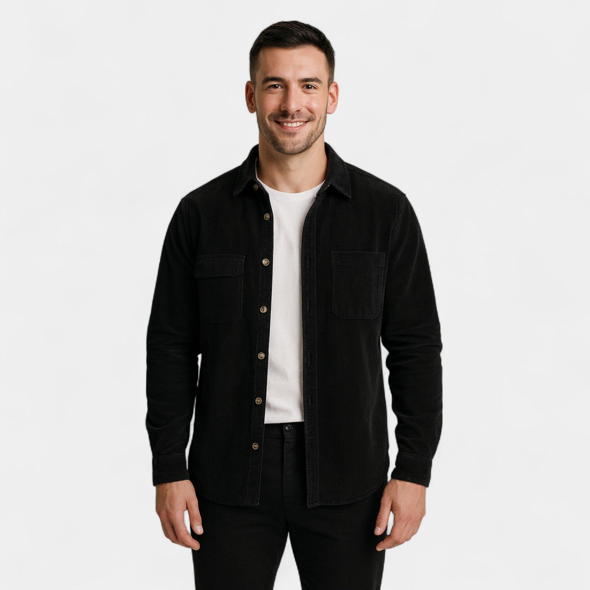 Men's Corduroy Cotton Shirt Jacket – Refined Casual Style