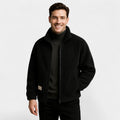 Men's varsity jacket in pure cashmere – refined, warm, timeless silhouette