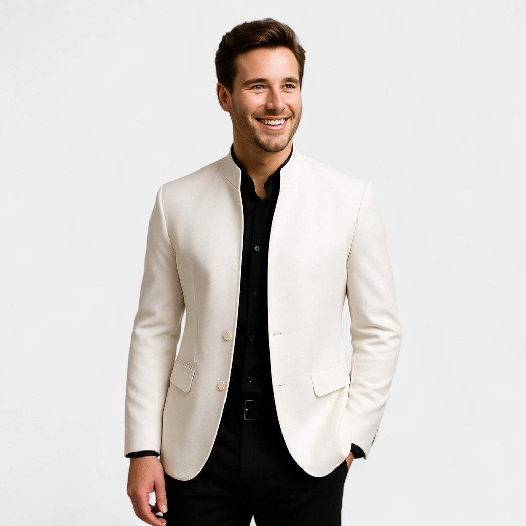 Men's casual slim blazer – Korean style, fitted, casual elegance
