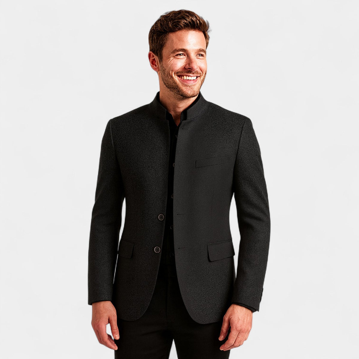 Men's casual slim blazer – Korean style, fitted, casual elegance