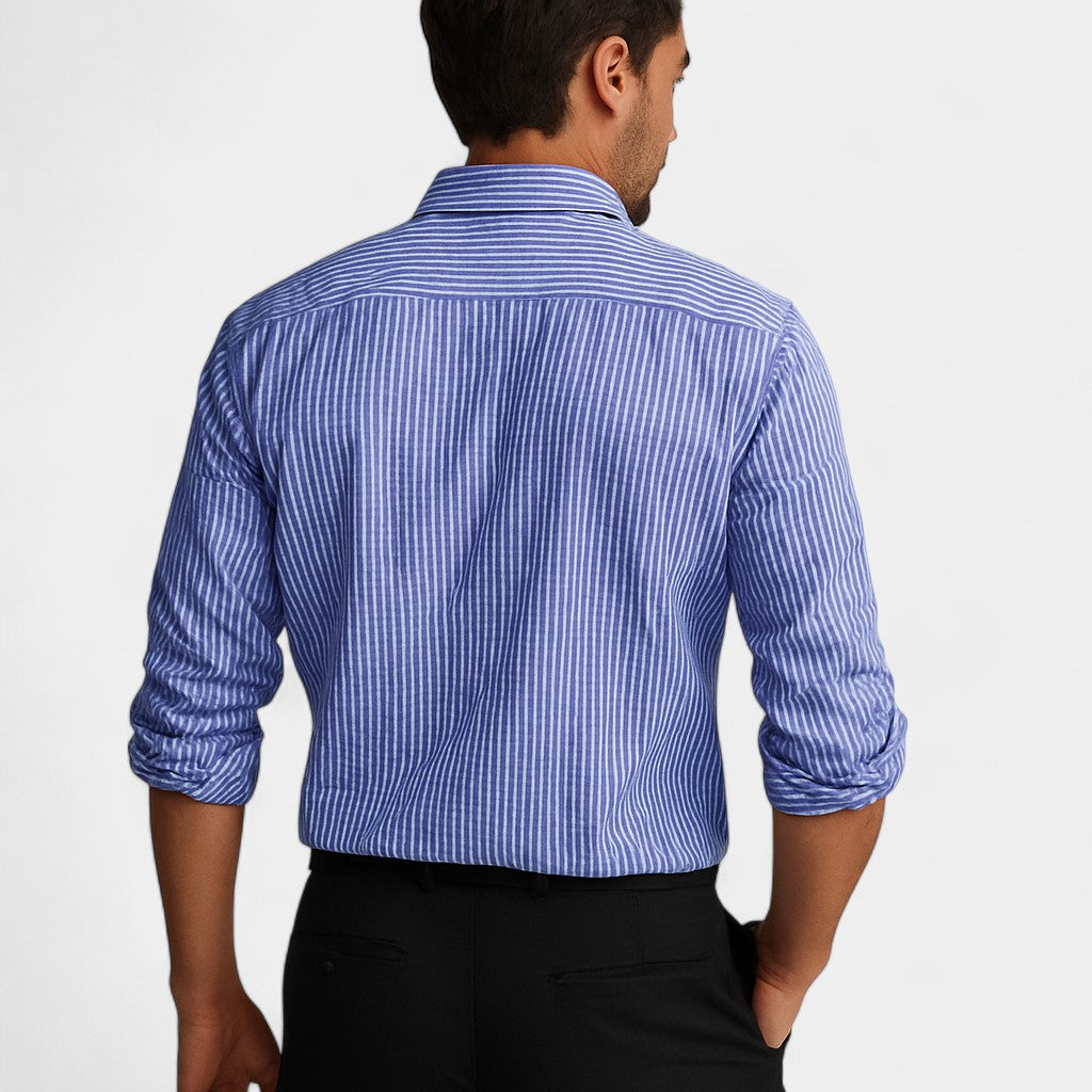 Striped Cotton Shirt - Riviera Fit