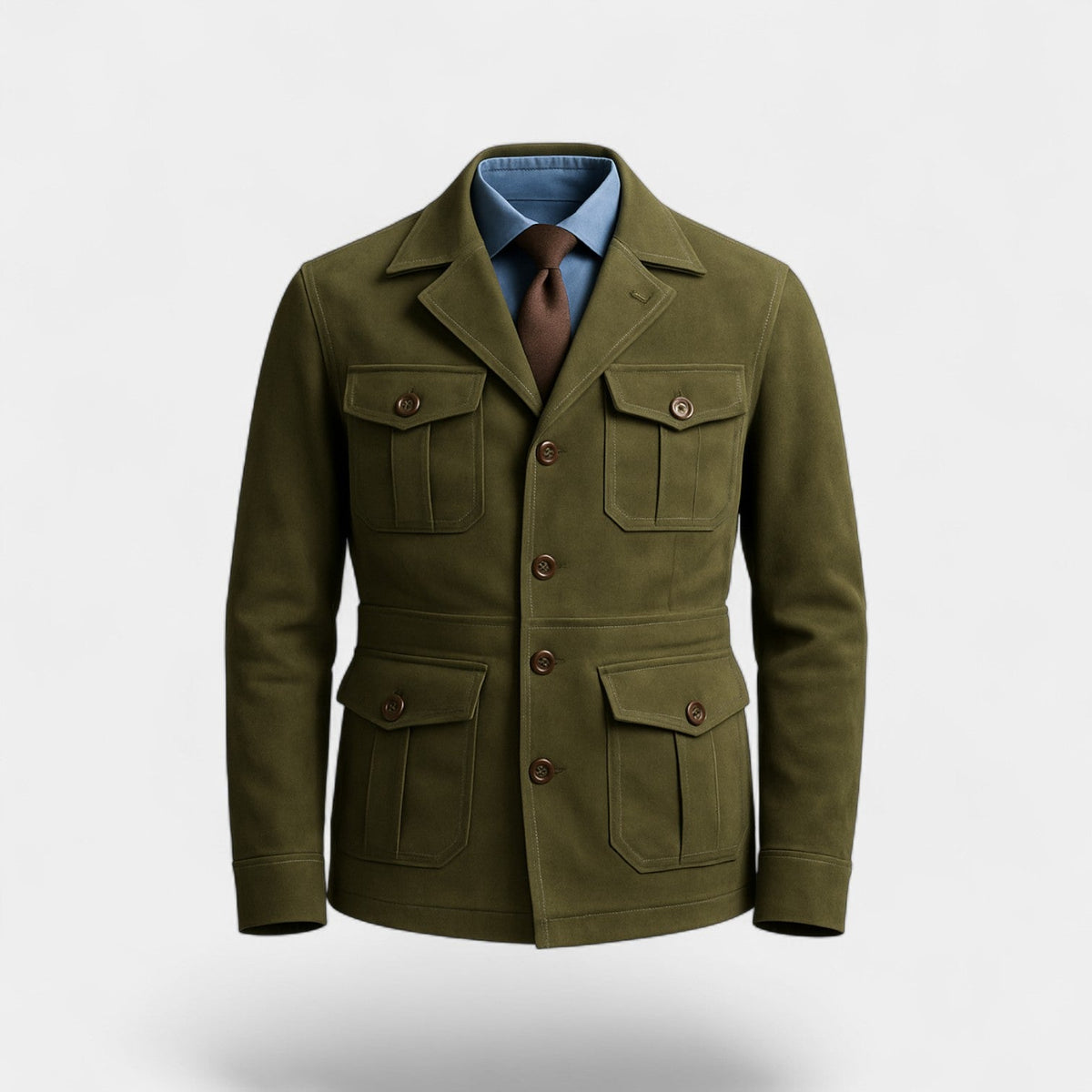 Men's retro fitted jacket – Japanese style, refined, everyday silhouette