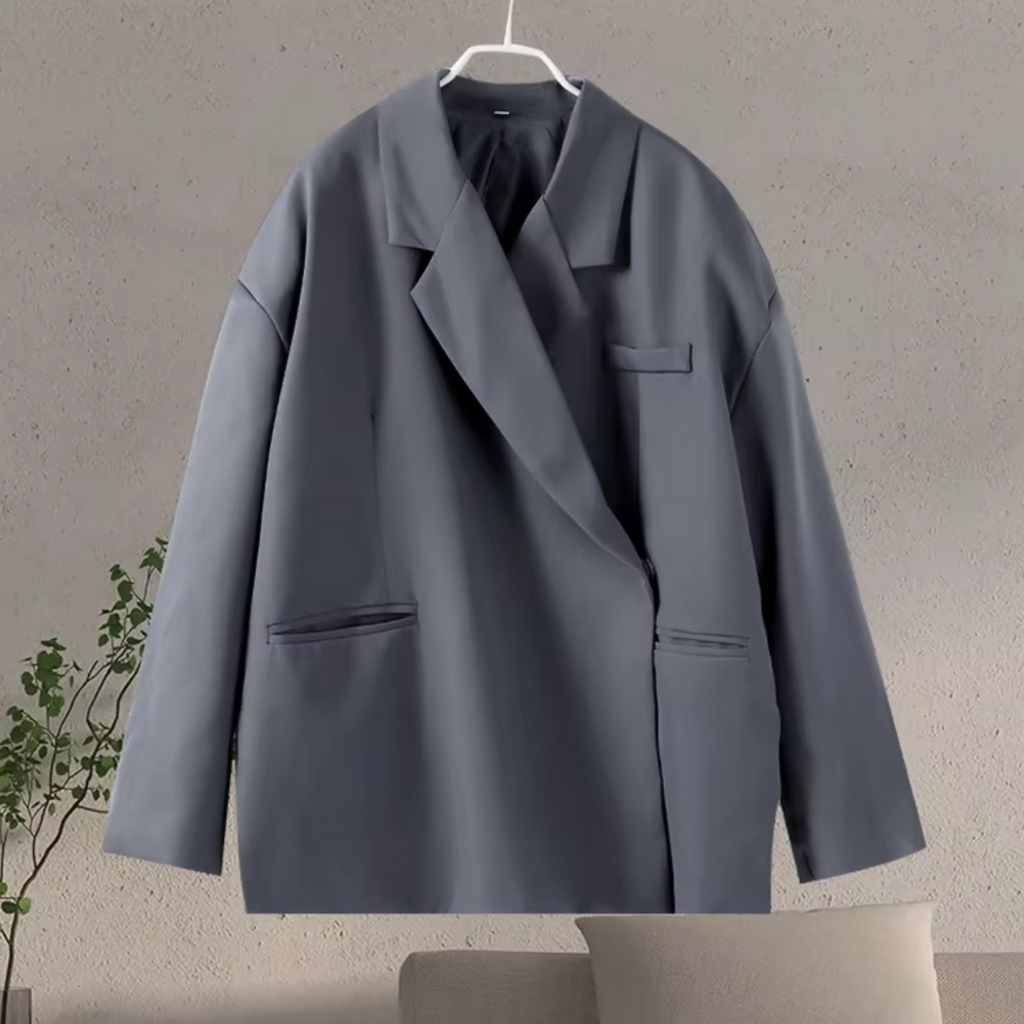 Women’s Oversized Tailored Blazer – Elegant Relaxed Stretch Structure