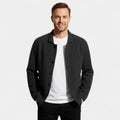 Men's Solid Technical Fabric Blazer – Modern Lapel Fit