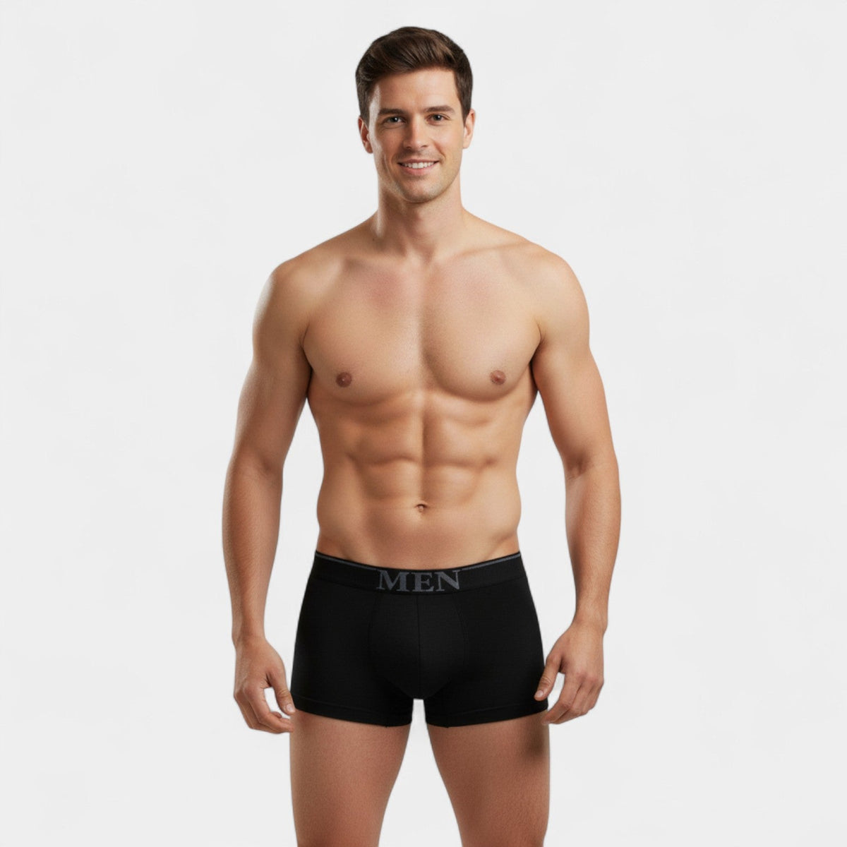 Men's seamless cotton boxers 3-pack – stretchy comfort