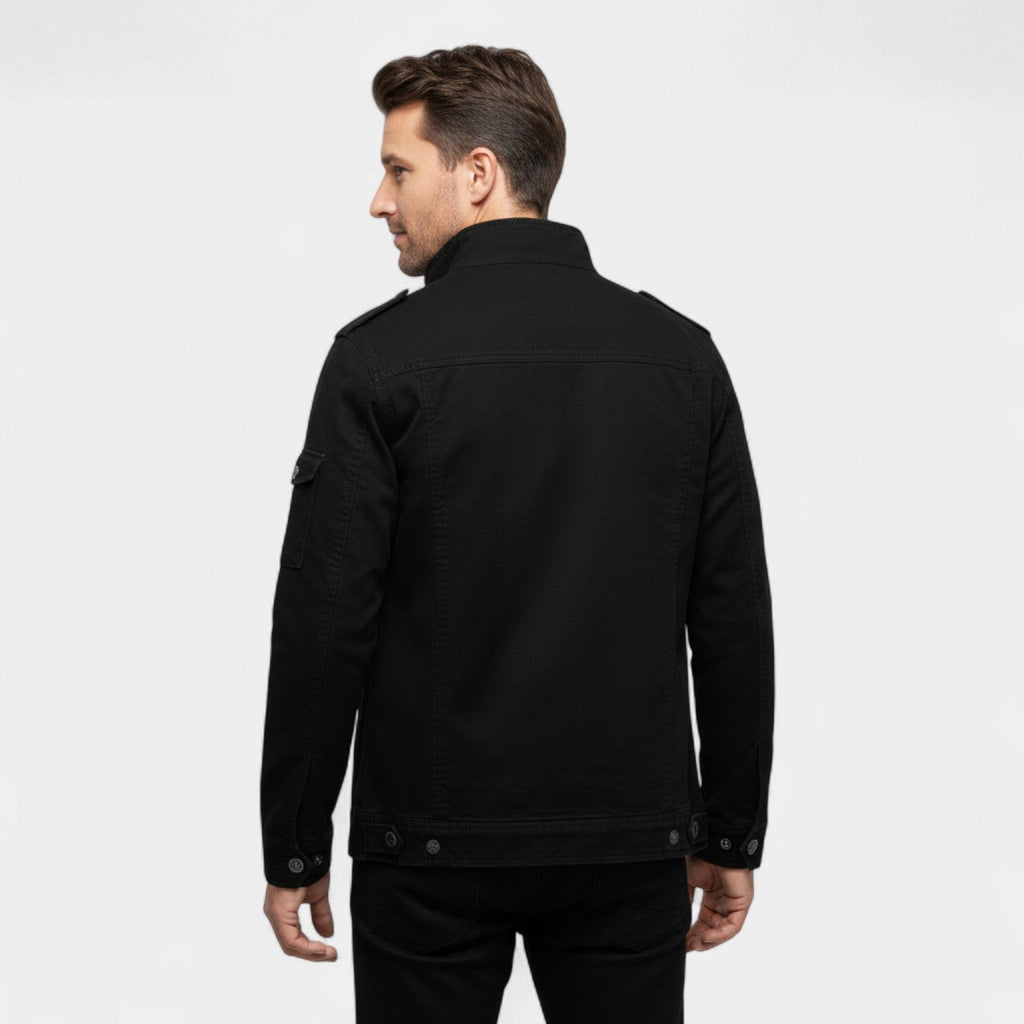 Men's cargo jacket in military-style cotton – sturdy, refined, everyday silhouette