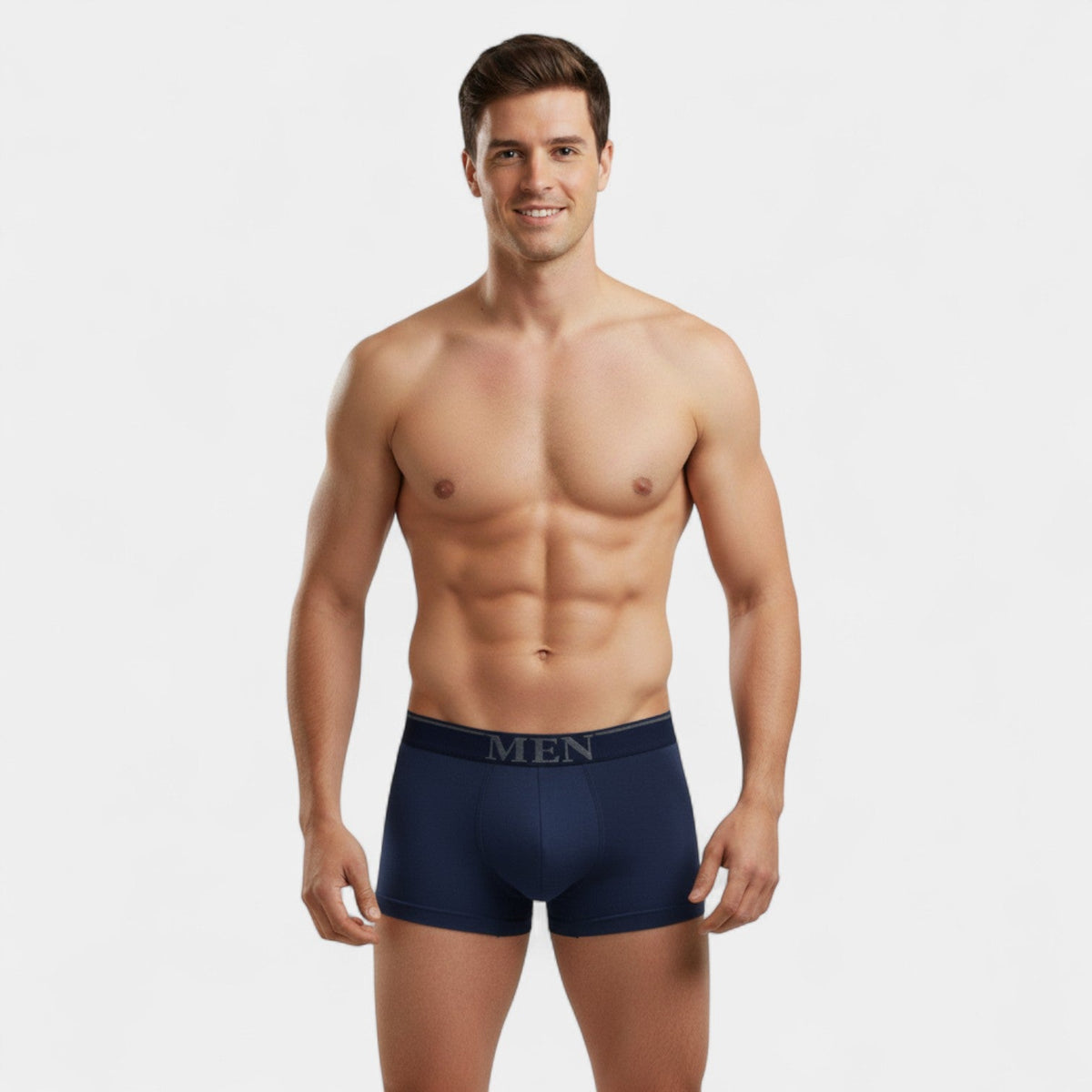 Men's seamless cotton boxers 3-pack – stretchy comfort
