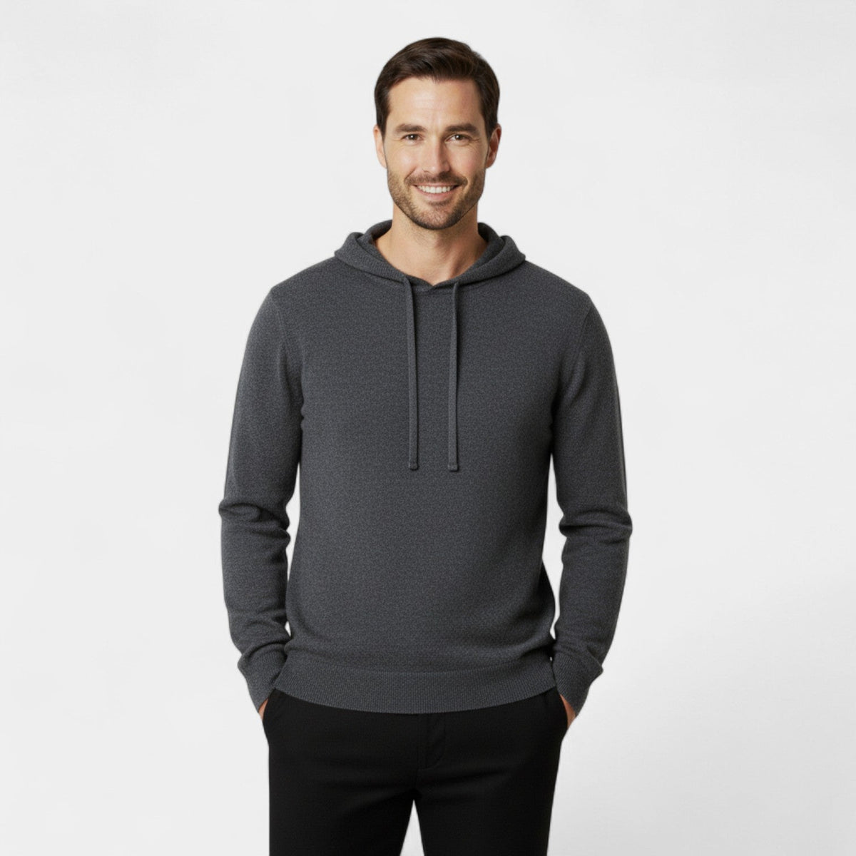 Men's 100% Merino Wool Hoodie – Loose Minimalist Fit
