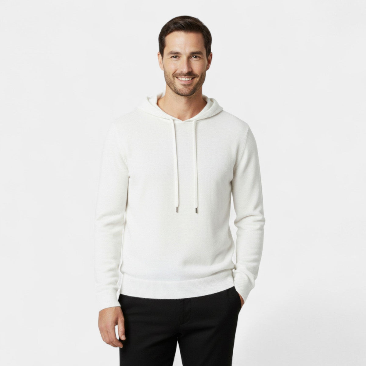 Men's 100% Merino Wool Hoodie – Loose Minimalist Fit